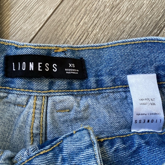 Lioness women’s Stacey cargo high rise denim jeans straight leg pants size: XS - Picture 6 of 6